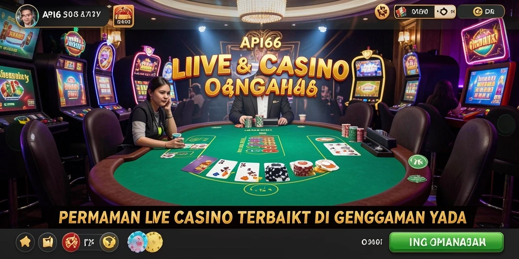 Tampilan gameplay API66 yang menonjolkan dealer langsung dan interaksi pengguna.