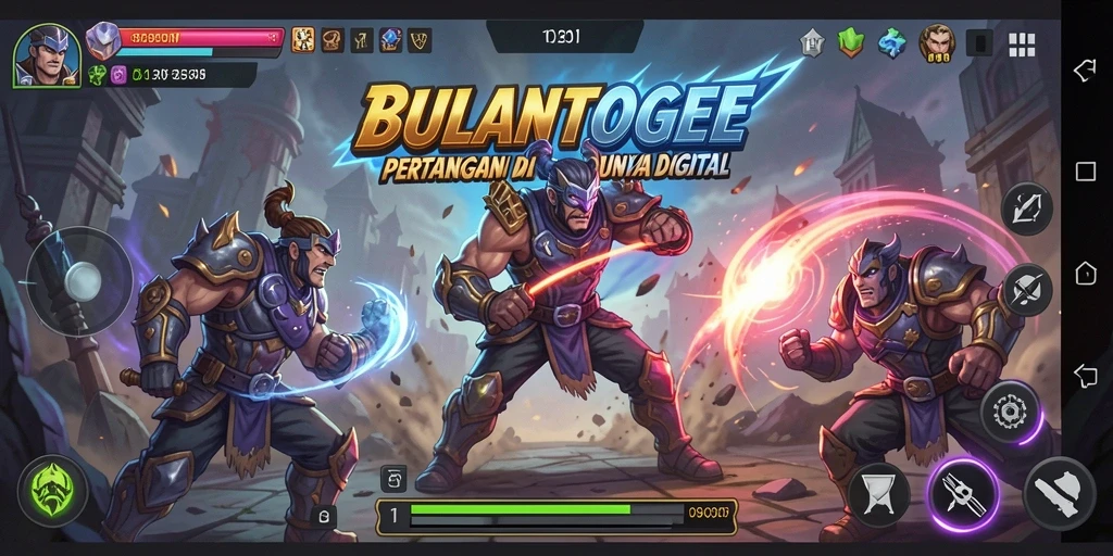 Screenshot dari gameplay epik BULANTOGEL menunjukkan aksi pertarungan yang mendebarkan.
