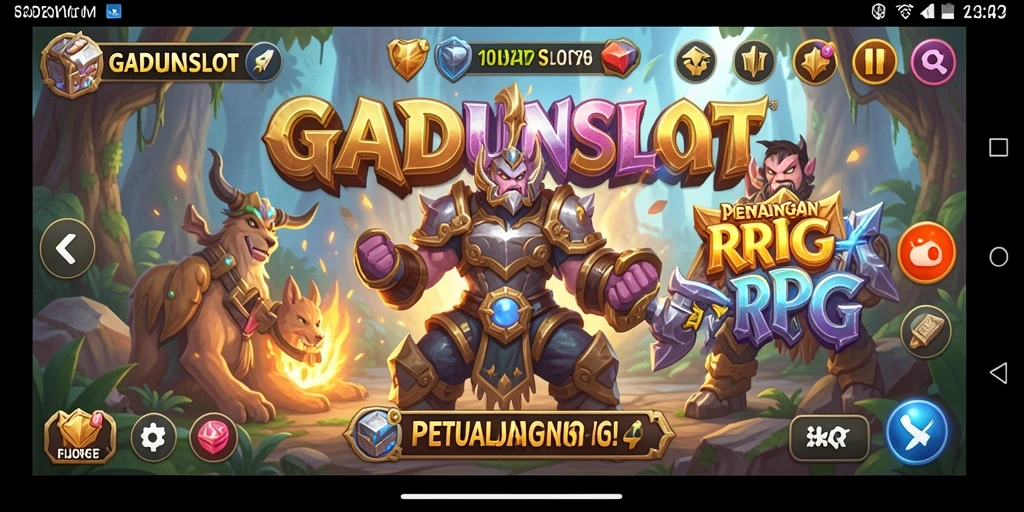 Tampilan menarik dari gameplay RPG di GADUNSLOT.