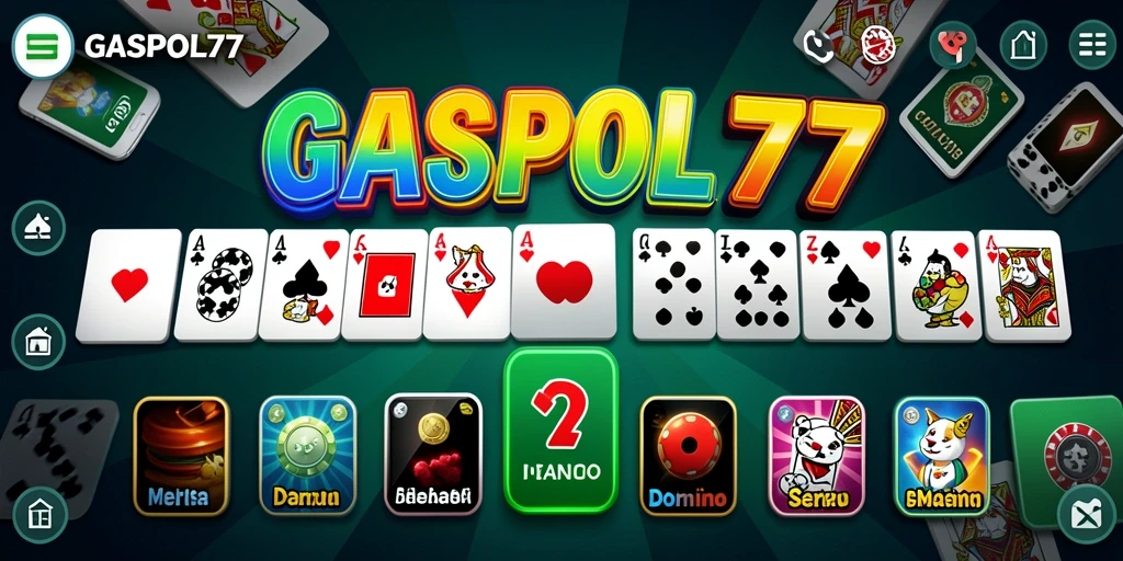 Screenshot menampilkan gameplay seru Domino di GASPOL77.