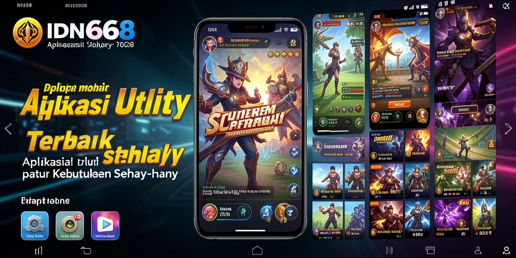 Screenshot IDN668 menampilkan antarmuka aplikasi Utility yang menarik.