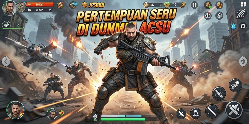 Tangkapan layar menunjukkan momen mendebarkan saat bertarung di JPS888.