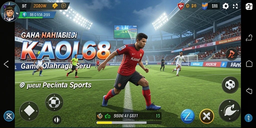 Tampilan gameplay seru dengan aksi olahraga yang mendebarkan.