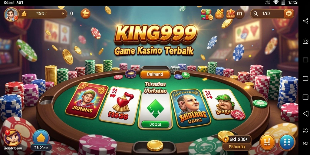 Tampilan gameplay Kasino KING999 dengan grafis yang menarik dan interaktif.