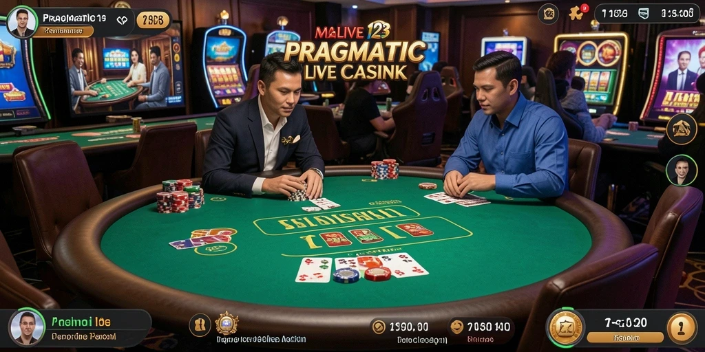 Tampilan gameplay Live Casino PRAGMATIC123 yang mendebarkan dan interaktif.