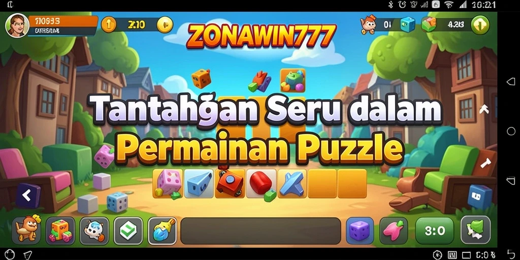 Tampilan menarik dari gameplay ZONAWIN777 saat menyelesaikan puzzle.